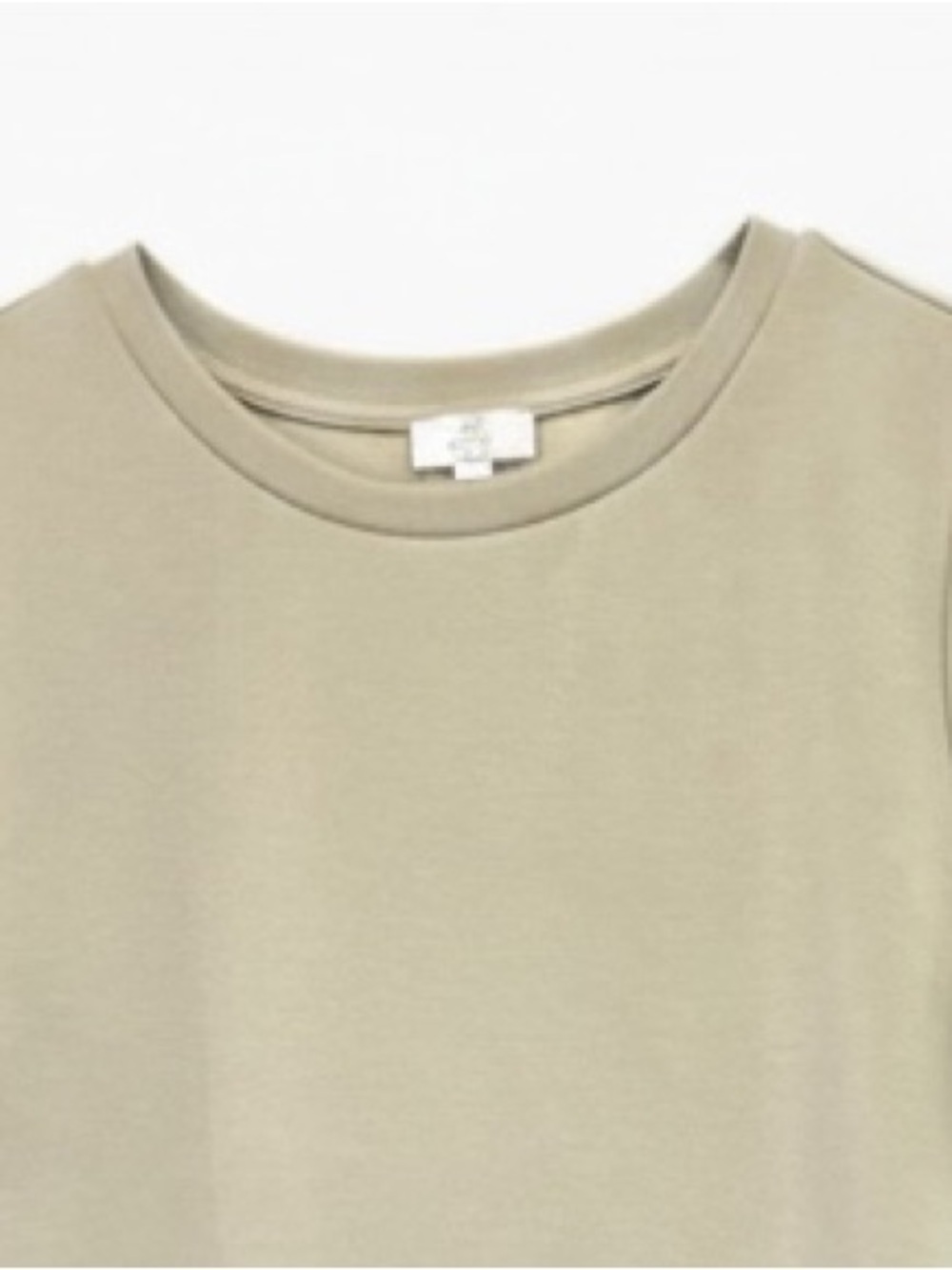 P Cill Butter Taupe Modal Etta Short Sleeve Crew Neck Dress Women’s Size Large - Picture 6 of 9
